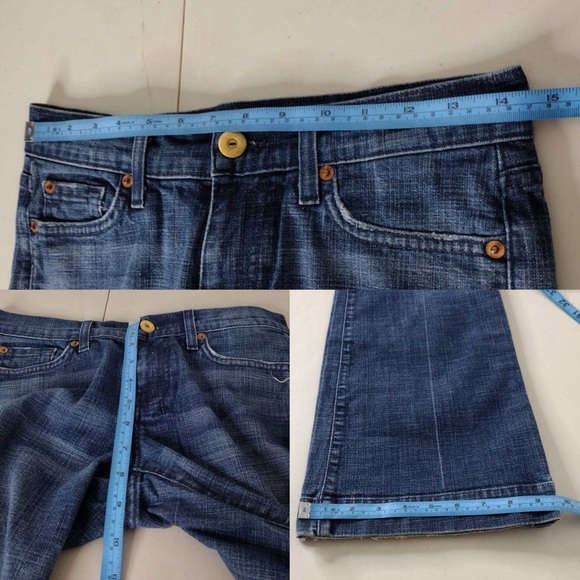 7 For All Mankind Dojo Sz 26 Low-Rise Jeans - Picture 8 of 15